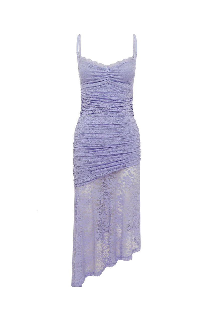 DIA ASYMMETRICAL HEM MIDI DRESS
