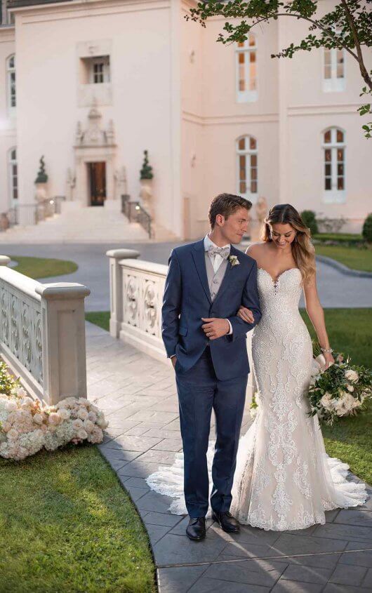 6753 - Strapless Fit and Flare Bridal Gown