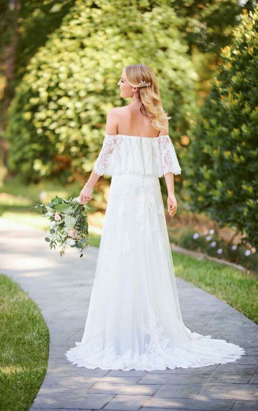 6810 - Casual Boho Wedding Dress with Flutter Sleeves 6810 - Casual Boho Wedding Dress with Flutter Sleeves