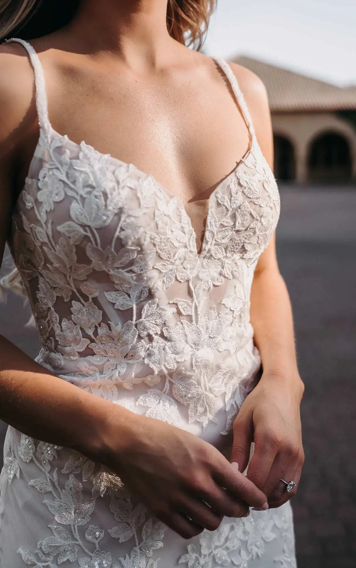 7591 - Ethereal Fit-and-flare Lace Wedding Dress