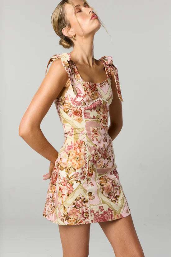 VAUGHN TIE SHORT DRESS