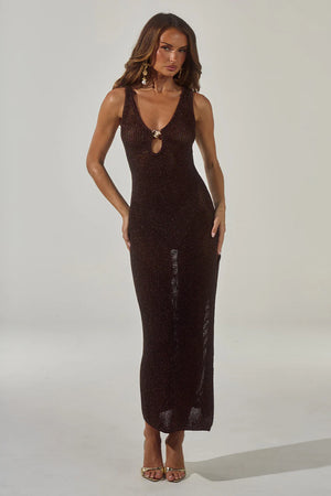 ARIYA SLEEVELESS KNIT MAXI DRESS