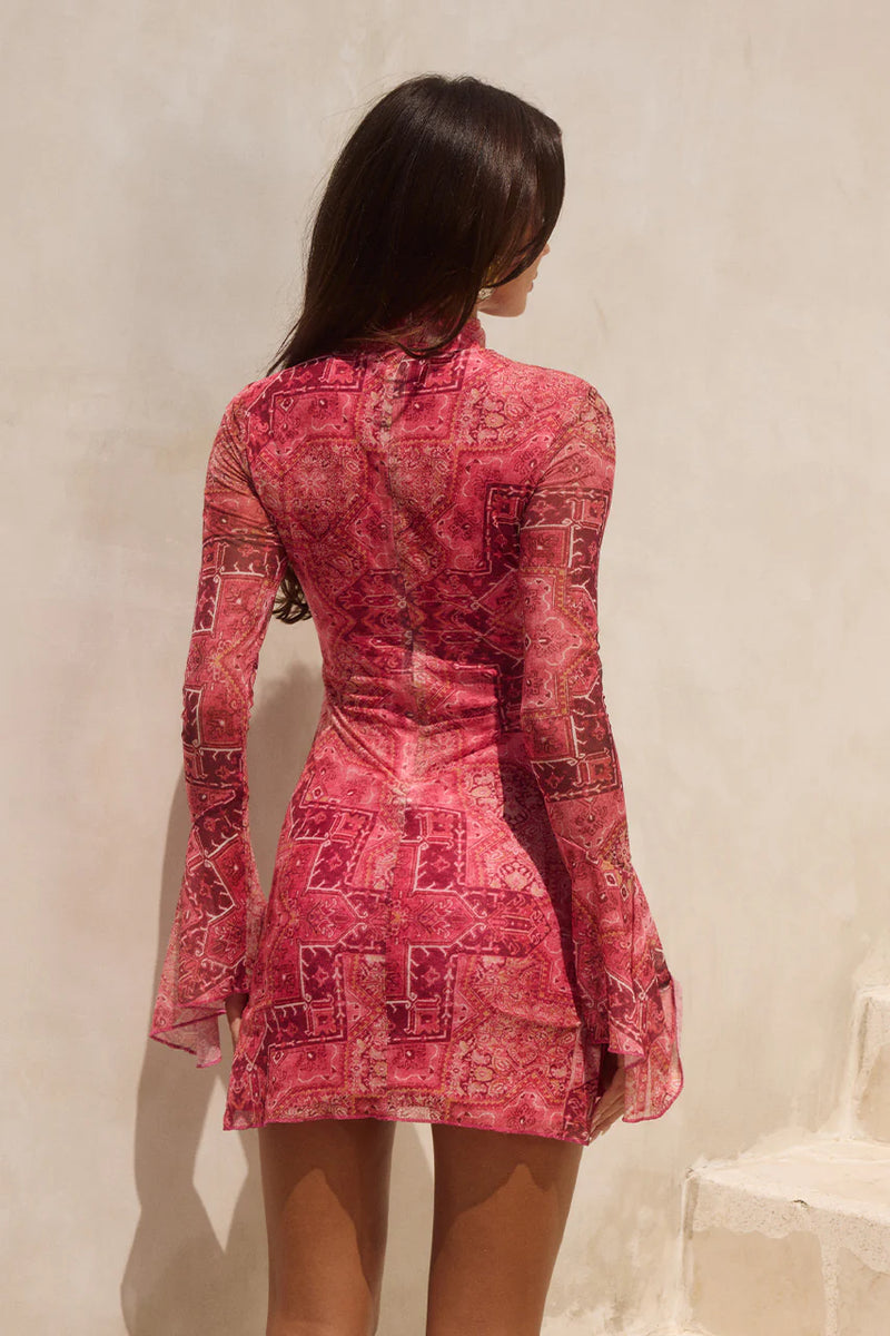 GENELLE SLEEVED MINI DRESS