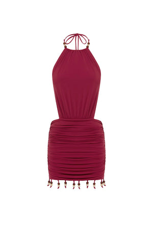 IMELDA HIGH NECK MINI DRESS