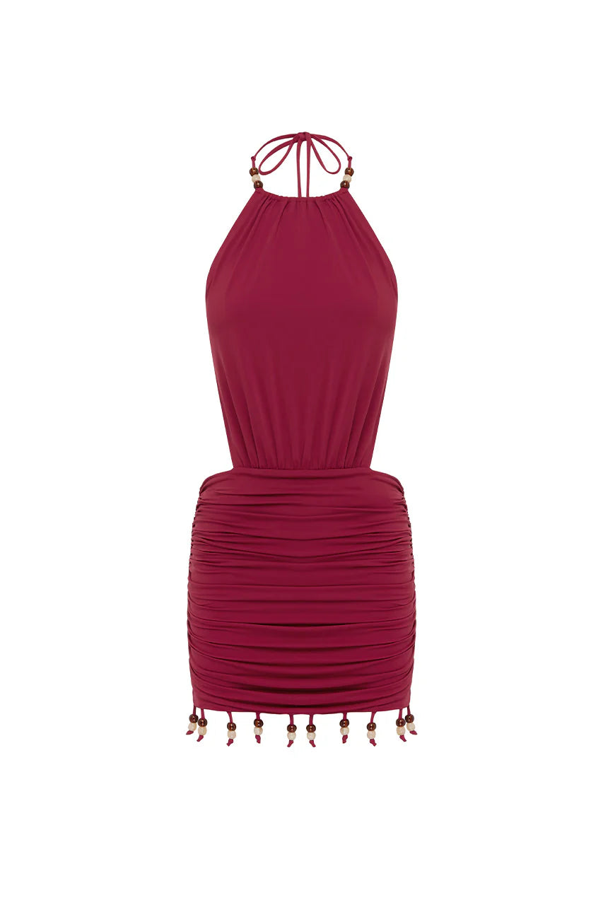 IMELDA HIGH NECK MINI DRESS