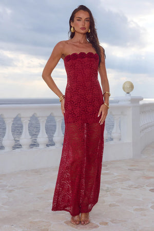 JESSICA FLORAL DETAIL MAXI DRESS