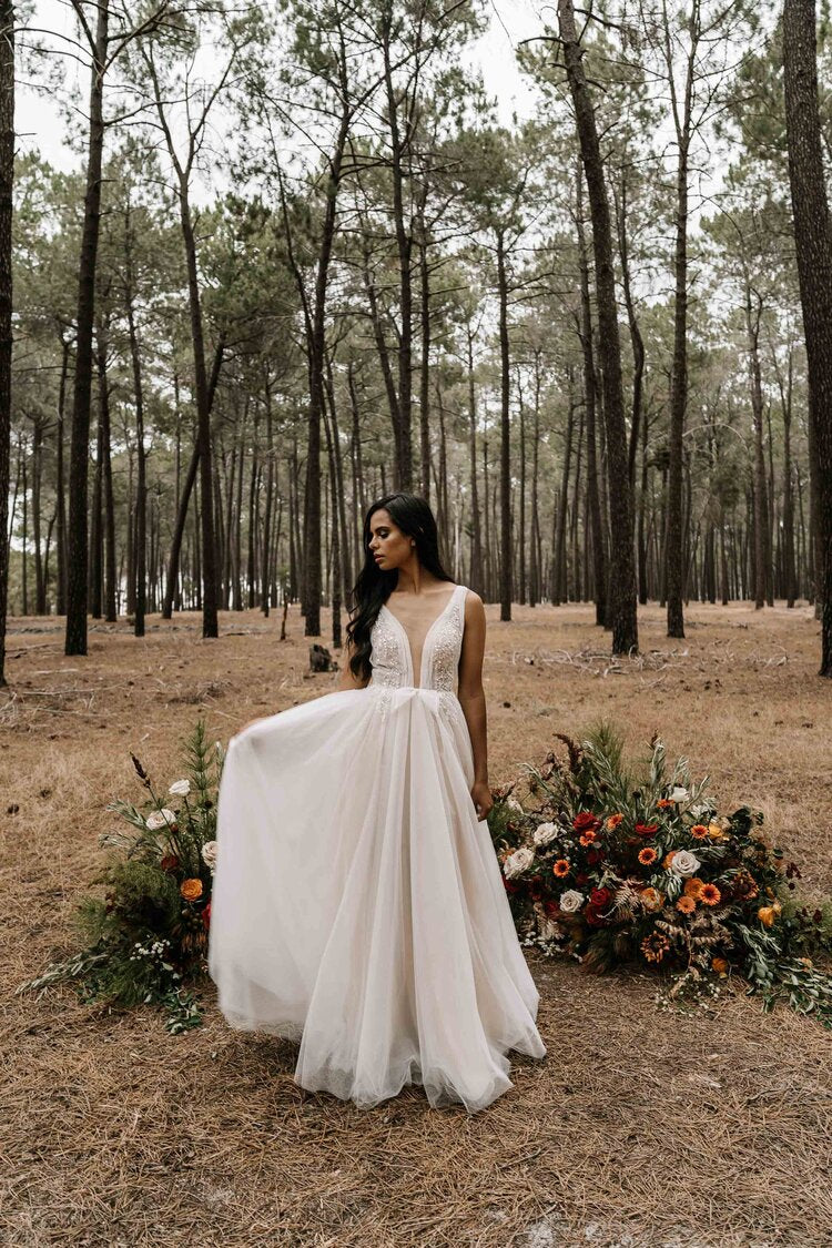WHITE APRIL GOWN - WA6141