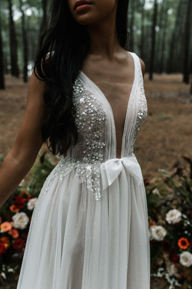 WHITE APRIL GOWN - WA6141