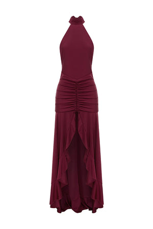 ZELMA HIGH NECK MAXI DRESS