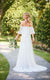 6810 - Casual Boho Wedding Dress with Flutter Sleeves