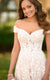 7012 - Romantic A-line Wedding Gown With Organic Leaf Pattern