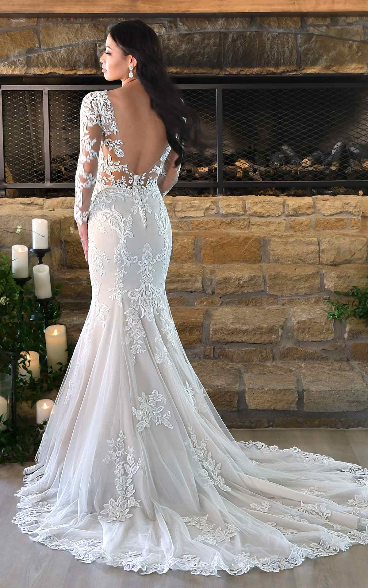 Exquisite A-Silhouette Wedding Dress Lady Di Bride