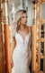 7479 - Sparkly Lace Fit-and-flare Wedding Dress with Plunging V-neckline