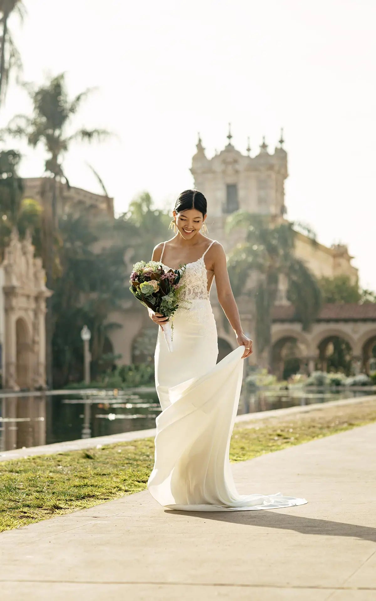 7531 - Sleek Lace Column Wedding Dress With Beaded Back Detail Love & Lace Boutique 7531 - Sleek Lace Column Wedding Dress With Beaded Back Detail Love & Lace Boutique