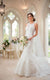 6487 - Feminine Sheer Lace Wedding Gown